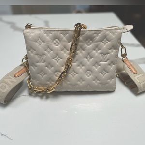 Authentic Louis Vuitton Coussin PM - Cream